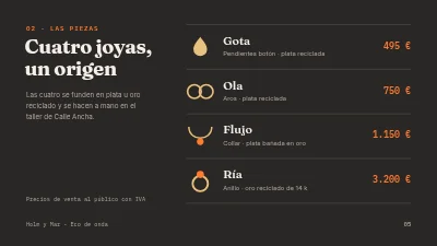 Página 5 de Colección de joyería — presentación para minoristas