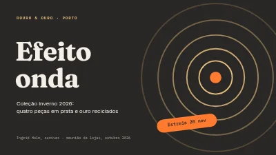 Coleção de joalharia — apresentação para retalhistas
