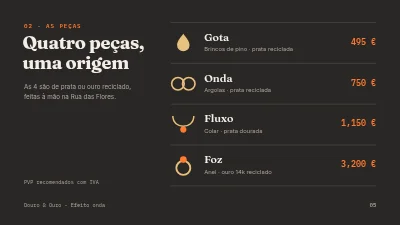 Página 5 de Coleção de joalharia — apresentação para retalhistas