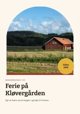 Brochure for bondegårdsferie – 16 sider