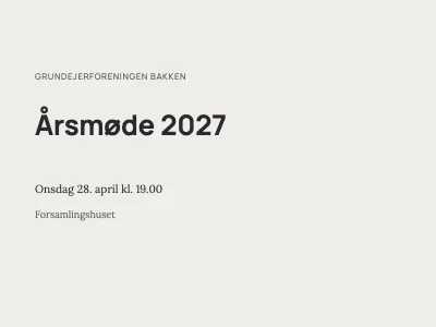 Årsmøde