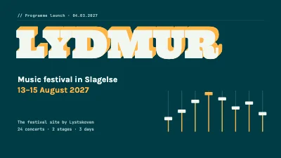 Music festival — programme launch