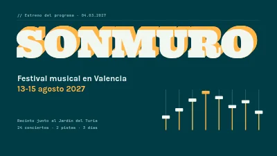 Festival de música — presentación del programa