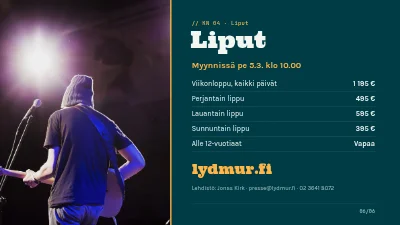 Sivu 6 – Musiikkifestivaali — ohjelman julkistus
