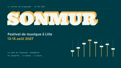 Page 1 de Festival de musique — lancement du programme