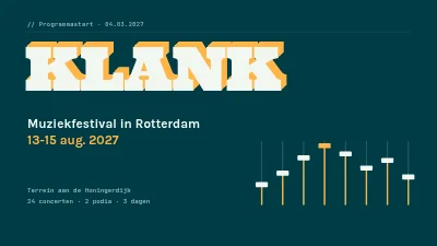 Pagina 1 van Muziekfestival — lancering van het programma