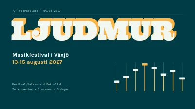Sida 1 av Musikfestival — programsläpp