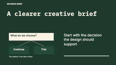 Page 1 of A clearer creative brief