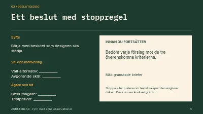 Sida 4 av En tydligare kreativ brief