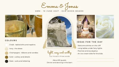 Wedding mood board
