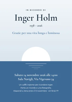 Incontro in ricordo a Valby — invito