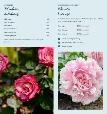 Side 2 af Blomsterhandel: buketter og abonnement