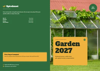 Cover of Season catalogue for a garden centre – 96 pages