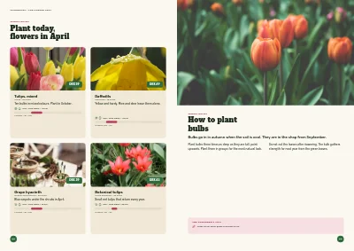 Pages 22–23 of Season catalogue for a garden centre – 96 pages