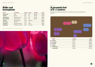 Pages 26–27 of Season catalogue for a garden centre – 96 pages