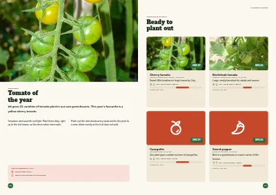 Pages 30–31 of Season catalogue for a garden centre – 96 pages