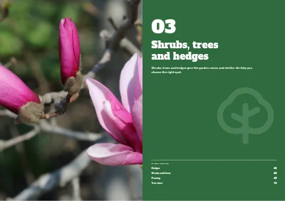 Pages 44–45 of Season catalogue for a garden centre – 96 pages