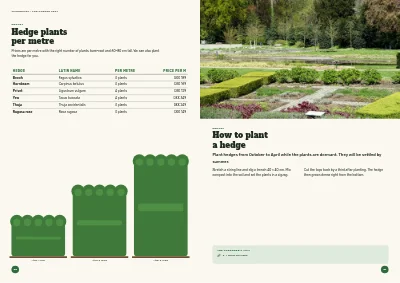 Pages 46–47 of Season catalogue for a garden centre – 96 pages