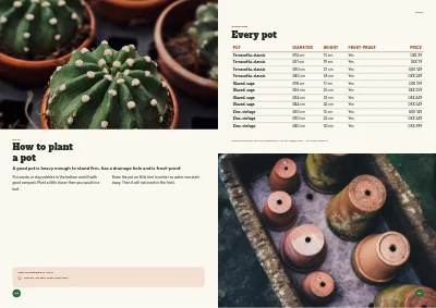 Pages 56–57 of Season catalogue for a garden centre – 96 pages