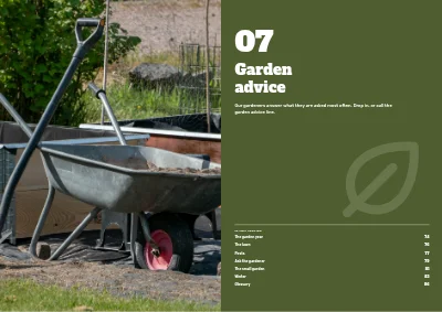 Pages 72–73 of Season catalogue for a garden centre – 96 pages
