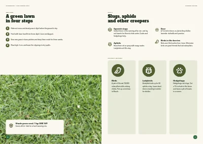 Pages 76–77 of Season catalogue for a garden centre – 96 pages