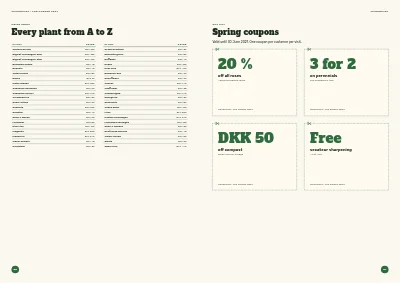 Pages 90–91 of Season catalogue for a garden centre – 96 pages