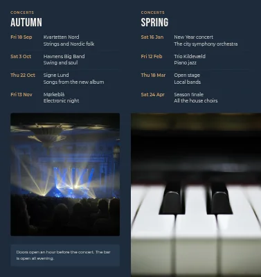 Page 2 de Music house season programme
