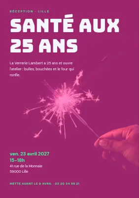 Réception — à 25 ans en rose !