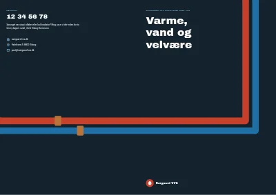 Omslag af Brochure for VVS-firma – 16 sider