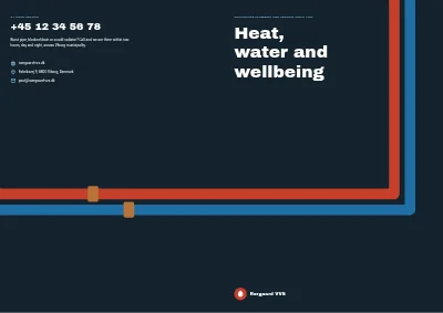 Cover of Brochure for a plumbing and heating firm – 16 pages