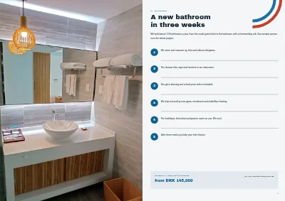 Pages 4–5 of Brochure for a plumbing and heating firm – 16 pages