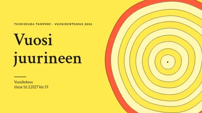 Vuosikertomus — puiden istutus