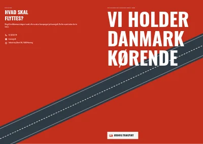 Omslag af Virksomhedsprofil for transportfirma – 20 sider