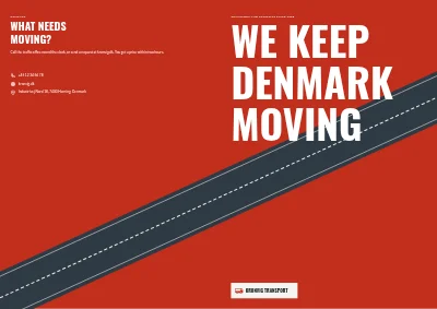 Cover of Company profile for a haulage firm – 20 pages