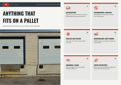 Pages 6–7 of Company profile for a haulage firm – 20 pages
