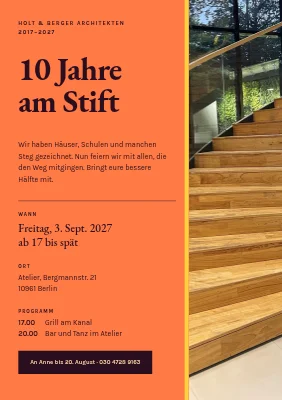 Firmenfeier — ein Architekturbüro wird zehn