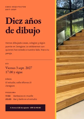 Fiesta de empresa — un estudio de arquitectos cumple diez años