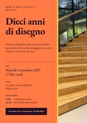Festa aziendale — uno studio di architettura compie dieci anni