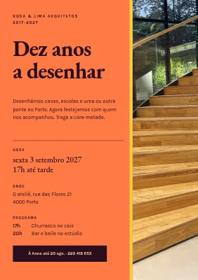Festa da empresa — um estúdio de arquitetos faz dez anos