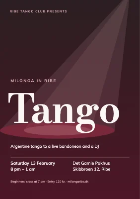 Tango night — milonga in the spotlight