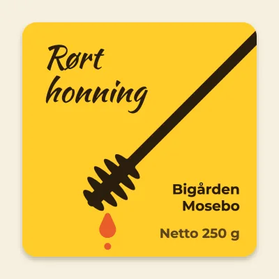 Rørt honning med honningske