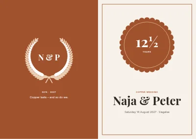 Copper wedding seal
