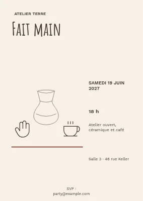 Façonné à la main
