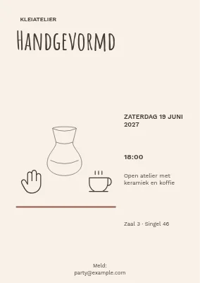 Met de hand gevormd