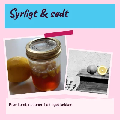 Syrligt & sødt · Pastelscrapbog