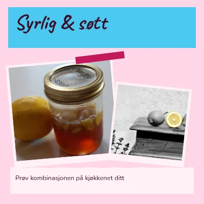 Skarp og søt · godteriscrapbook