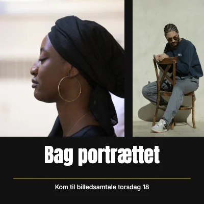 Bag portrættet · Biografplakat