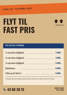 Flyttefirma med faste priser i Greve