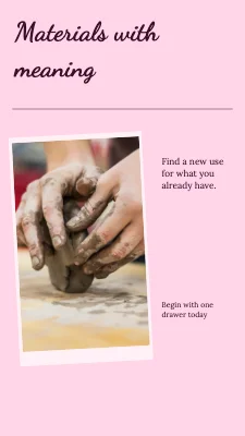 Materials with meaning · handwritten diary
