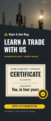 Builder roll-up — apprentices wanted